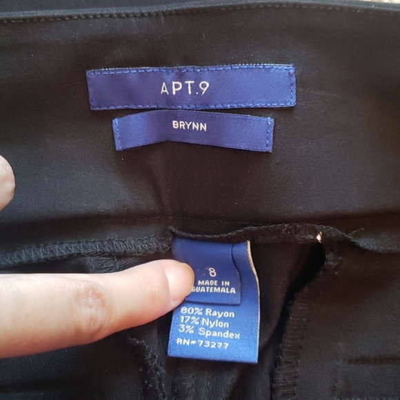 APT 9 Black stretch work pants - Picture 6 of 9